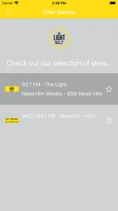 93.7 - The Light - WFCJ Radio screenshot 0