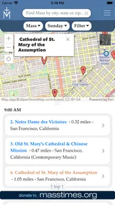 Mass Times for Travel screenshot 1