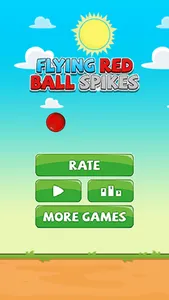 Flappy Red Ball - Tiny Flying screenshot 0