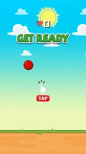 Flappy Red Ball - Tiny Flying screenshot 1