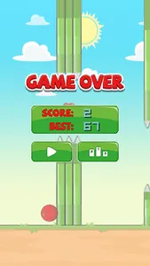 Flappy Red Ball - Tiny Flying screenshot 3