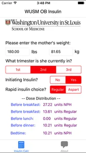 WUSM OB Insulin screenshot 1