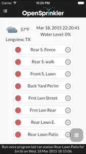 OpenSprinkler screenshot 1