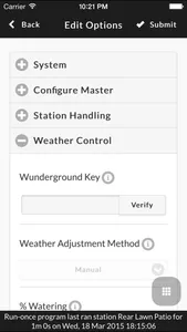 OpenSprinkler screenshot 3