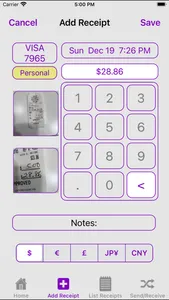 iReceiptList screenshot 0
