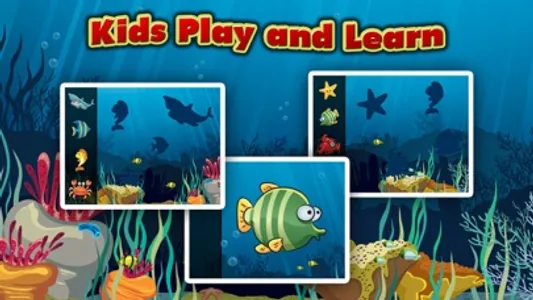 Underwater Puzzles for Kids - Educational Jigsaw Puzzle Game for Toddlers and Children with Sea Animals screenshot 0