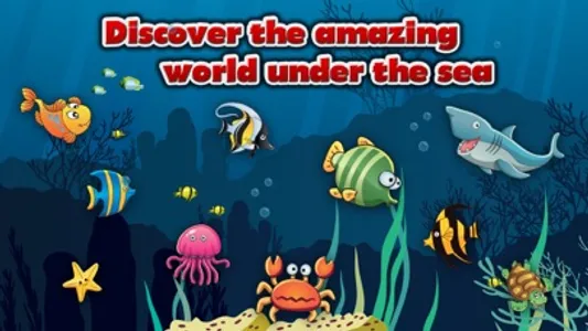 Underwater Puzzles for Kids - Educational Jigsaw Puzzle Game for Toddlers and Children with Sea Animals screenshot 1