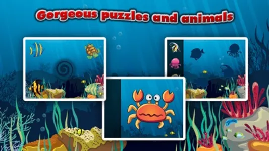 Underwater Puzzles for Kids - Educational Jigsaw Puzzle Game for Toddlers and Children with Sea Animals screenshot 2