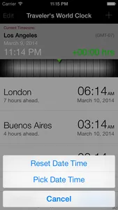 Traveler's World Clock Free screenshot 2