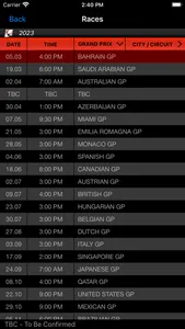 Formula Racing Calendar screenshot 3