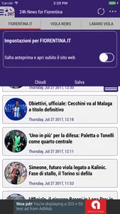 24h News for Fiorentina screenshot 1