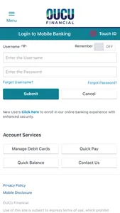 OUCU Financial Mobile screenshot 0