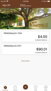 Bank of St Francisville Mobile screenshot 1