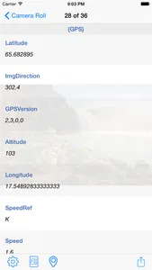 Photo Metadata Viewer EXIF GPS screenshot 1