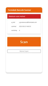 Formdesk Barcode Scanner screenshot 3