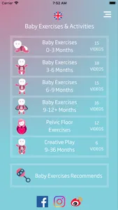 Baby Exercises & Activities screenshot 0