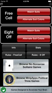 FreeCell & Eight Off screenshot 4