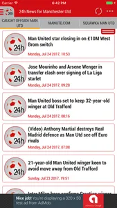 24h News for Manchester United screenshot 0