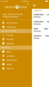 Grand Bank Mobile Banking App screenshot 0