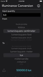 Illuminance Conversion screenshot 0