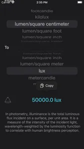 Illuminance Conversion screenshot 1