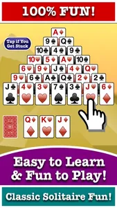 Stress-Free Pyramid Solitaire! screenshot 0