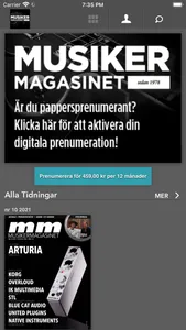 Tidningen Musikermagasinet screenshot 0