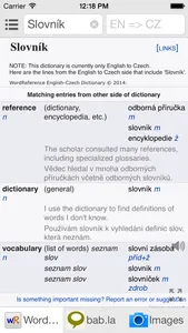 All Czech English Dictionary screenshot 0