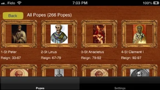 Popes Encyclopedia screenshot 1