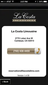 LaCosta Limo Mobile screenshot 2