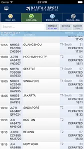 Narita Airport NRT Flight Info screenshot 0