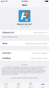 Where's My Car ? - Great tool in a parking lot screenshot 3