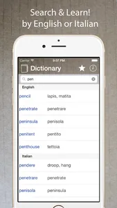 Italian English Dictionary ++ screenshot 0