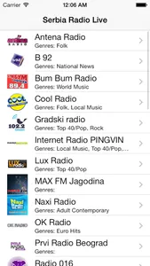 Serbia Radio Live Player (Serbian / Србија / српски радио) screenshot 0