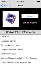 Serbia Radio Live Player (Serbian / Србија / српски радио) screenshot 1