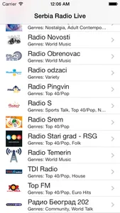 Serbia Radio Live Player (Serbian / Србија / српски радио) screenshot 2