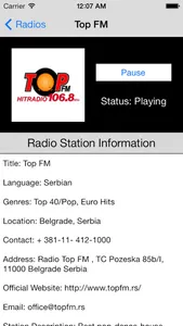 Serbia Radio Live Player (Serbian / Србија / српски радио) screenshot 4