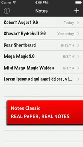 Notes Classic - Real Paper, Real Notes, personal notes and customizable design screenshot 0