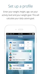 Calorie Counter Free - lose weight, gain fitness, track calories and reach your weight goal with this app as your pal screenshot 1