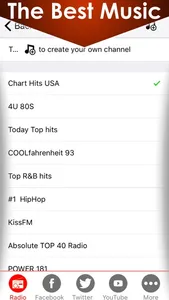 Free music hits player . Listen to online live internet radio stations and DJ playlists of the top 100 music hits from all genres screenshot 1