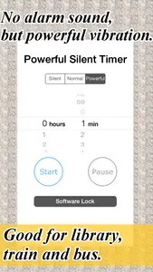 Powerful Silent Timer – Vibration Alarm for Library, Train etc. screenshot 0