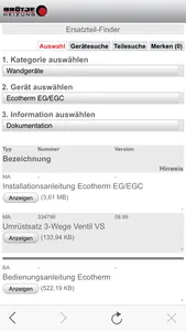 BROETJE Ersatzteil App screenshot 1