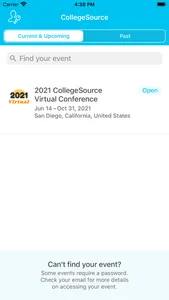 CollegeSource Conference screenshot 1