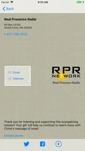 Real Presence Radio screenshot 2