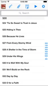 Hymnal SDA, screenshot 2