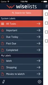 WiseLists screenshot 0