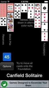 Canfield Solitaire - Classic screenshot 3