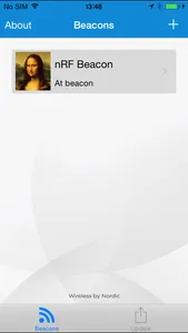 nRF Beacons screenshot 2