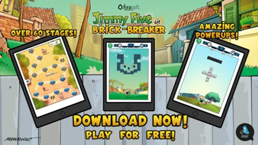 Jimmy Five Brick Breaker screenshot 0