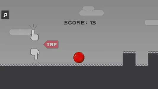 Red Ball Run 2 - Gray World Up screenshot 0